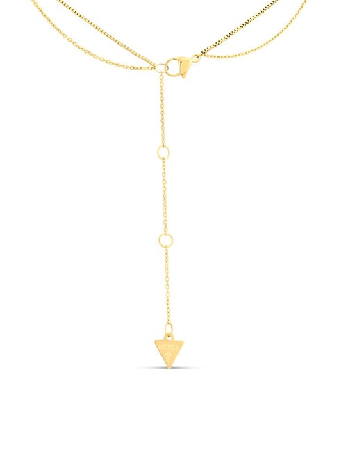 4G CRUSH Double-row necklace with charms yellow gold - Necklaces
