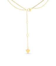 GUESS 4G CRUSH Double-row necklace with charms yellow gold - Necklaces - 3