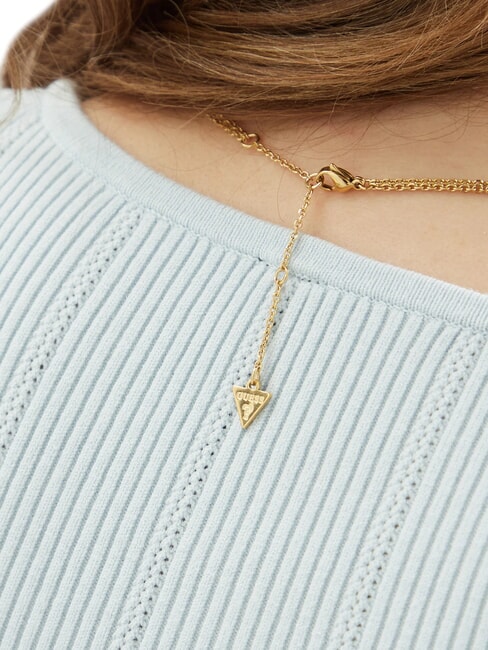 AMORE Two-strand necklace with infinity charm yellow gold - Necklaces