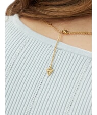 GUESS AMORE Two-strand necklace with infinity charm yellow gold - Necklaces - 3