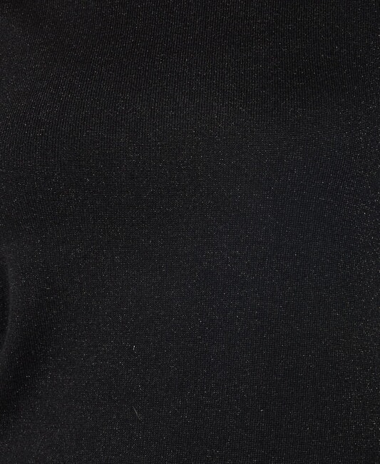 PARANA Lurex crew neck cardigan black2 - Women's Sweaters