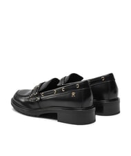 TOMMY HILFIGER CHUNKY NAUTICAL EYELETS  Leather moccasins black - Women&rsquo;s shoes - 5