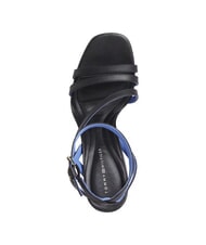 TOMMY HILFIGER TH LEATHER BLOCK High leather sandals with ankle strap black - Women&rsquo;s shoes - 4