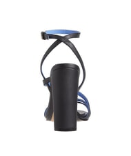 TOMMY HILFIGER TH LEATHER BLOCK High leather sandals with ankle strap black - Women&rsquo;s shoes - 5