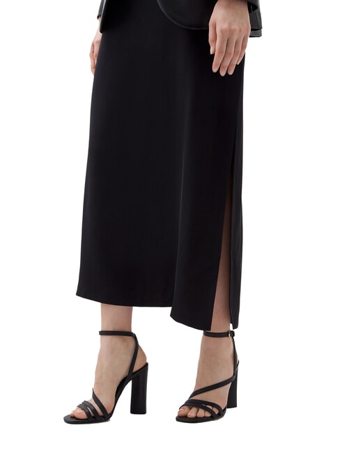 TH LEATHER BLOCK High leather sandals with ankle strap black - Women&rsquo;s shoes