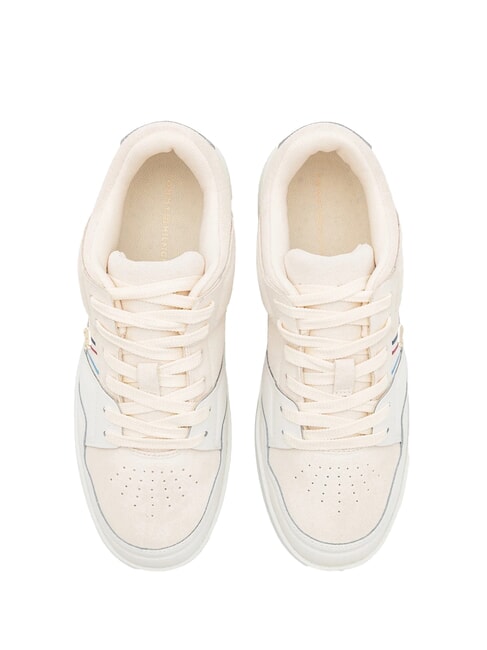 SUEDE STRIPES BASKET Suede leather sneakers beige - Women&rsquo;s shoes