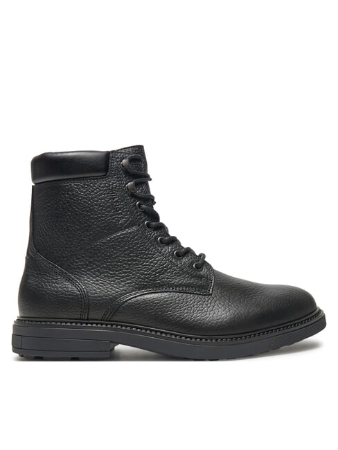HILFIGER OUTDOOR Leather ankle boots with padded collar black - Men&rsquo;s shoes