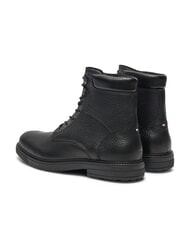 TOMMY HILFIGER HILFIGER OUTDOOR Leather ankle boots with padded collar black - Men&rsquo;s shoes - 5