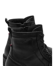 TOMMY HILFIGER HILFIGER COMFORT Lace-up leather ankle boots with zip black - Men&rsquo;s shoes - 4