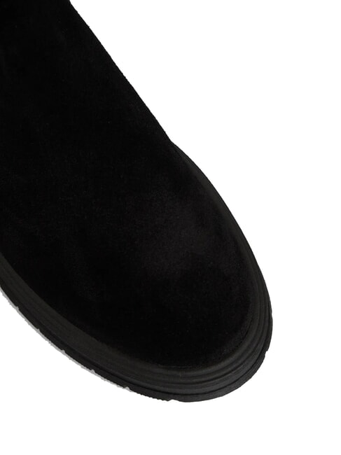 HILFIGER SUEDE Suede ankle boots with zip black - Men&rsquo;s shoes