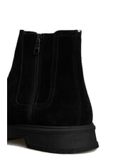 TOMMY HILFIGER HILFIGER SUEDE Suede ankle boots with zip black - Men&rsquo;s shoes - 5