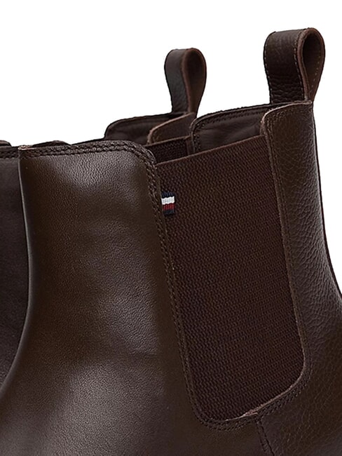 FLEXIBLE HILFIGER Men's leather ankle boots brown - Men&rsquo;s shoes