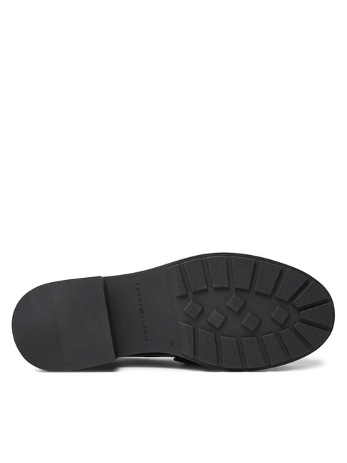 CHUNKY NAUTICAL EYELETS  Leather moccasins black - Women&rsquo;s shoes