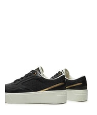 TOMMY HILFIGER PLATFORM MONOGRAM High-top leather sneakers black - Women&rsquo;s shoes - 4