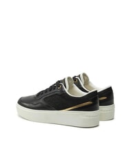 TOMMY HILFIGER PLATFORM MONOGRAM High-top leather sneakers - Women&rsquo;s shoes