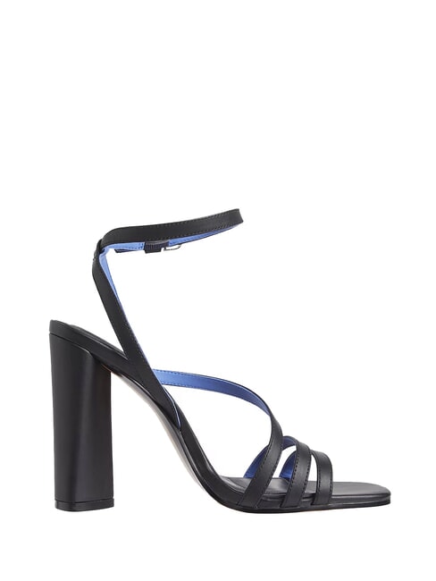 TH LEATHER BLOCK High leather sandals with ankle strap black - Women&rsquo;s shoes