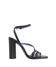 TOMMY HILFIGER TH LEATHER BLOCK High leather sandals with ankle strap black - Women&rsquo;s shoes - 3