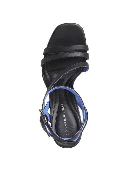 TH LEATHER BLOCK High leather sandals with ankle strap black - Women&rsquo;s shoes