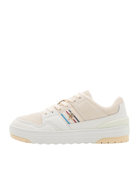 SUEDE STRIPES BASKET Suede leather sneakers beige - Women&rsquo;s shoes