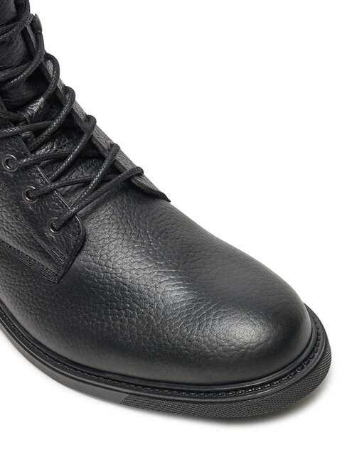 HILFIGER OUTDOOR Leather ankle boots with padded collar black - Men&rsquo;s shoes