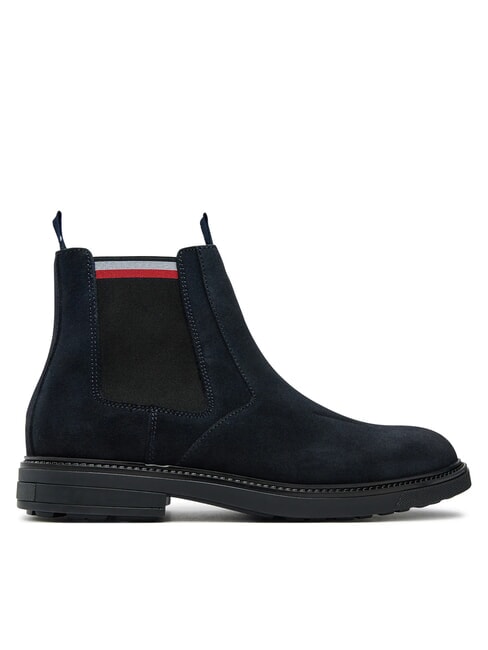 HILFIGER OUTDOOR Suede ankle boots blue - Men&rsquo;s shoes