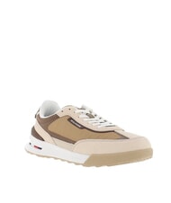 TOMMY HILFIGER RETRO RUNNER Leather and fabric sneakers beige - Men&rsquo;s shoes - 3