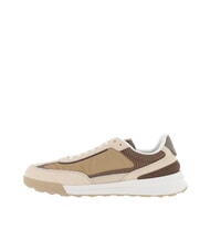 TOMMY HILFIGER RETRO RUNNER Leather and fabric sneakers beige - Men&rsquo;s shoes - 4