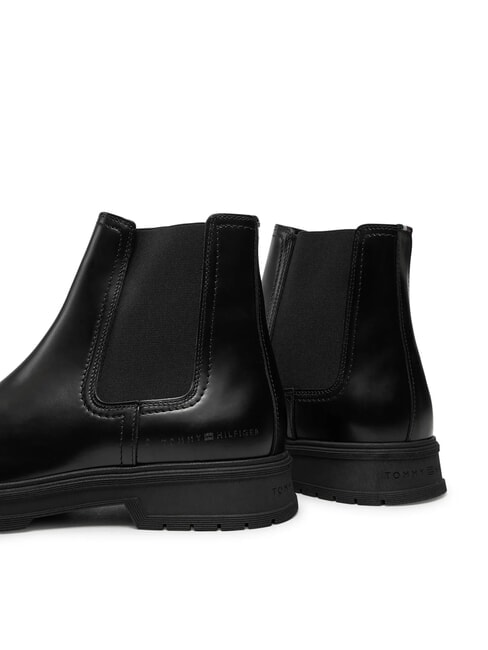 HILFIGER ABRASIV WAR Chelsea-style leather ankle boots black - Men&rsquo;s shoes