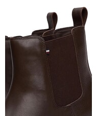 TOMMY HILFIGER FLEXIBLE HILFIGER Men's leather ankle boots brown - Men&rsquo;s shoes - 5