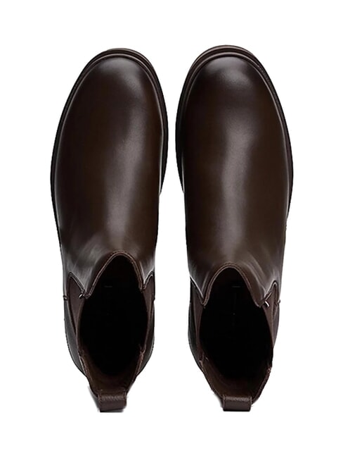 FLEXIBLE HILFIGER Men's leather ankle boots brown - Men&rsquo;s shoes