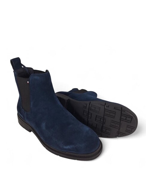 FLEXIBLE HILFIGER Suede ankle boots blue - Men&rsquo;s shoes