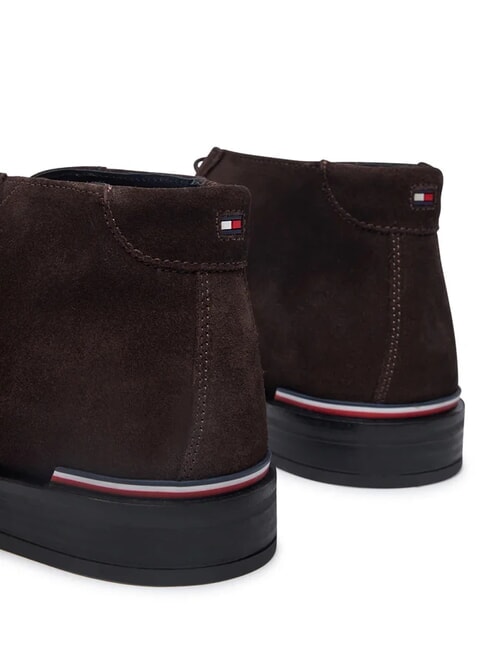 CORE RWB HILFIGER Suede ankle boots brown - Men&rsquo;s shoes