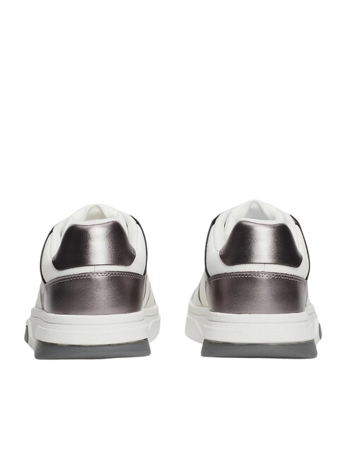 TOMMY JEANS Leather sneakers white / silver - Women&rsquo;s shoes