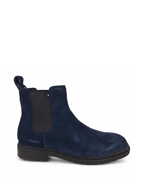 FLEXIBLE HILFIGER Suede ankle boots blue - Men&rsquo;s shoes