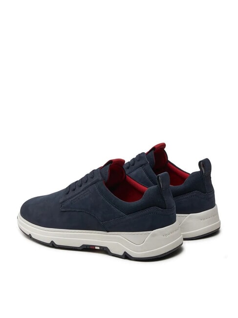 HILFIGER NUBUCK MIX Nubuck leather sneakers blue - Men&rsquo;s shoes