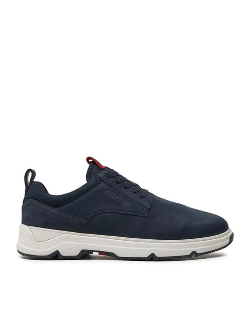 HILFIGER NUBUCK MIX Nubuck leather sneakers blue - Men&rsquo;s shoes