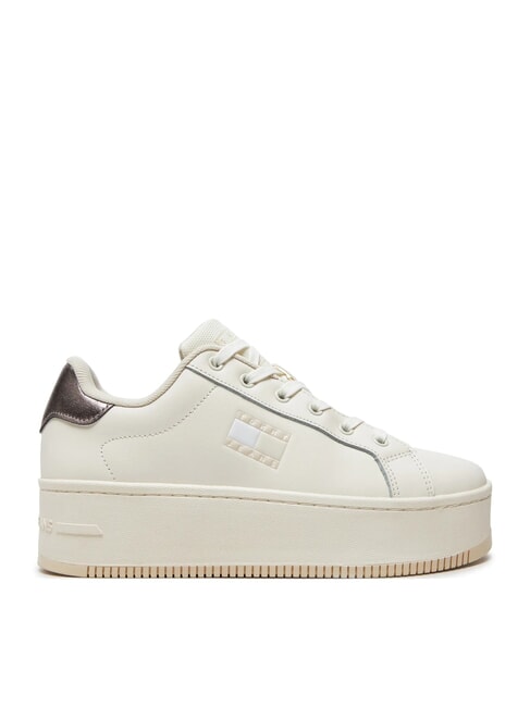 TOMMY JEANS Flatform High sneakers ecru - Women&rsquo;s shoes