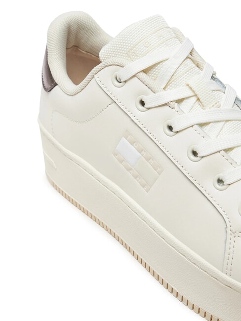TOMMY JEANS Flatform High sneakers ecru - Women&rsquo;s shoes