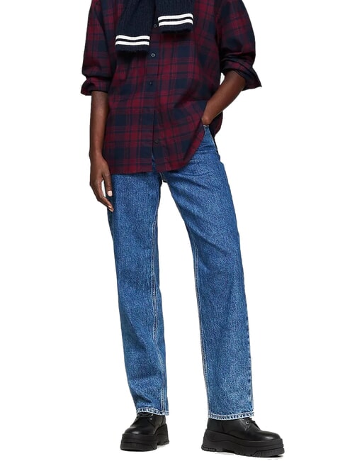 TH JEANS Leather platform ankle boots with zip black - Women&rsquo;s shoes