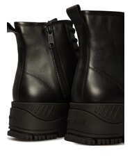 TOMMY HILFIGER TH JEANS Leather platform ankle boots with zip black - Women&rsquo;s shoes - 5