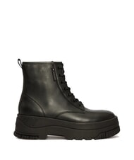 TOMMY HILFIGER TH JEANS Leather platform ankle boots with zip - Women&rsquo;s shoes