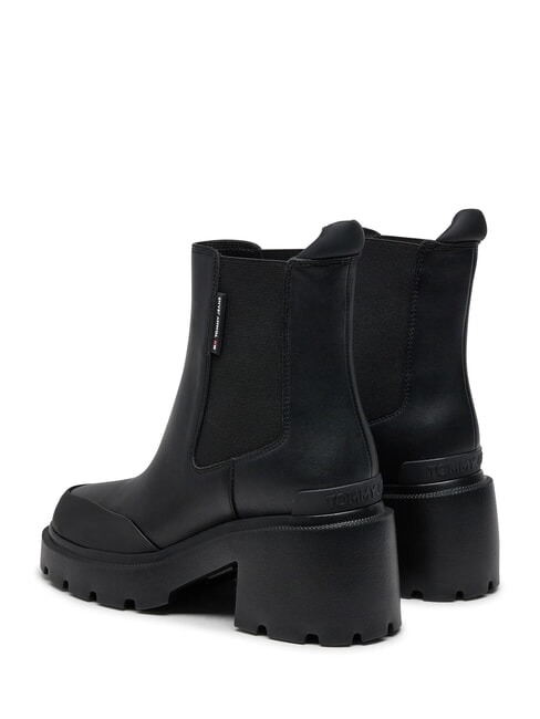 TH JEANS Leather ankle boots with medium heel black - Women&rsquo;s shoes