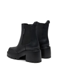 TOMMY HILFIGER TH JEANS Leather ankle boots with medium heel black - Women&rsquo;s shoes - 4