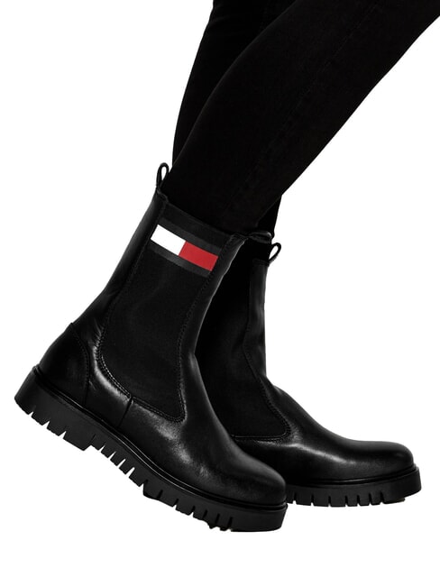 TH JEANS Leather ankle boots black - Women&rsquo;s shoes