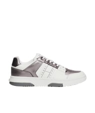 TOMMY HILFIGER TOMMY JEANS Leather sneakers white / silver - Women&rsquo;s shoes - 2