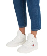 TOMMY HILFIGER TJW NEW BASKET MC Leather sneakers ecru - Women&rsquo;s shoes - 6