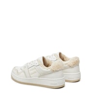 TOMMY HILFIGER TH JEANS Leather sneakers with application ecru - Women&rsquo;s shoes - 4