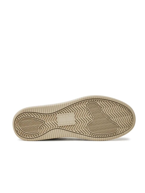 TH JEANS Leather sneakers with application ecru - Women&rsquo;s shoes