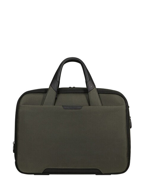 PRO-DLX 6 Expandable 15.6" laptop briefcase green - Work Briefcases