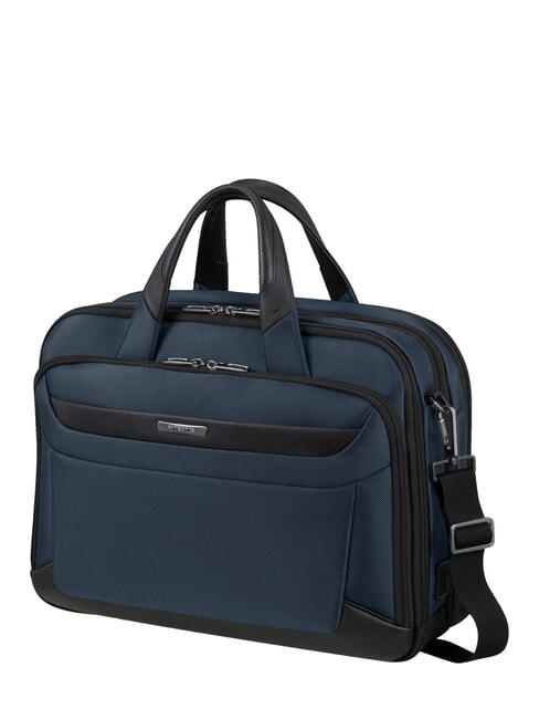PRO-DLX 6 Expandable 15.6" laptop briefcase blue - Work Briefcases